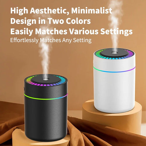 180ML Portable Aroma Diffuser – USB Humidifier with Soothing Mist & LED Lights